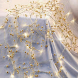 OVV Pearl Garland String Lights – Flameless Battery-Operated Holiday Lighting Safe for Kids, Pets, and Bedrooms