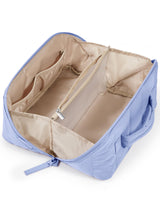 BAGSMART Makeup Organizer – Premium Mother's Day Present, Quilted Vanity Pouch with Brush Holder