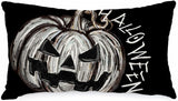 AACORS Halloween Pillow Cover 12x20 Inches - Pumpkin Farmhouse Throw Pillow for Living Room Sofa and Bedroom Autumn Refresh