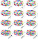 Minetom Battery Fairy Lights – Aesthetic Mason Jar and Shelf Decor for Apartments, 8 Modes Twinkle String Lights 12 Pack