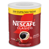 NESCAFÉ CLÁSICO Instant Coffee – Effortless Everyday Cup, Neutral Dark Roast for Minimal Counters