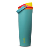 Owala FreeSip Sway Insulated Water Bottle for Home Office Focus, 30oz Stainless Steel Desk Companion with Push-Button Lid