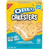 OREO Cakesters Confetti Cake Soft Snack Cakes – School Lunchbox Sweet Treat for Kids, 5 Individually Wrapped Snack Packs