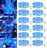 LuceAura Waterproof Fairy Lights – IP65 Battery Operated String Lights for Patio, Balcony, and Porch Evening Gatherings, 7ft 20 LED