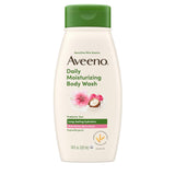 Aveeno Daily Moisturizing Body Wash with Prebiotic Oat & Shea Butter – Gentle Family Cleanser for Kids' and Guest Bathrooms