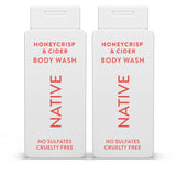 Native Body Wash with Autumn Air & Amber Scent – Skin-Loving Cleanser for Mindful Morning Showers and Self-Care Sundays, Unisex 2-Pack