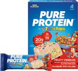 Pure Protein Fruity PEBBLES™ Protein Bar – Mindful Snacking for Self-Care Routines, 20g Protein Treat