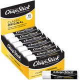 ChapStick Classic Original Lip Balm 12-Count – Camping and Hiking Trip Must-Have for Groups