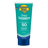 Banana Boat Sheer Sensitive Body Lotion SPF 50 – Fragrance-Free Family Sunscreen Safe for Children with Sensitive Skin, 6oz
