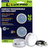 LUXPRO LED Puck Lights – Thoughtful Housewarming Gift for New Homeowners, 5 Pack