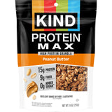 KIND Protein MAX Granola Clusters, Peanut Butter – Backpacking Snack for Multi-Day Trails, 9oz Resealable