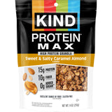 KIND Protein MAX Granola Sweet & Salty Caramel Almond – Portable Trail Snack for Hiking and Camping Trips, 15g Protein, 9oz