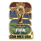 Official FIFA World Cup 2026 Edition Specialty Pins - Premium Heirloom Collectible for Executive Office Desks, Lacquered Enamel and Zinc Alloy Craftsmanship