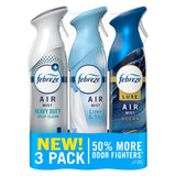 Febreze Air Mist – Focus-Boosting Background Scent for Home Office and Study Nook, Refresh & Energize Spray, Pack of 3