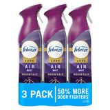 Febreze Air Mist – Clean Design Odor Eliminator for Uncluttered Small Spaces, Simple Scent Spray for Intentional Living, 8.1oz Pack of 3