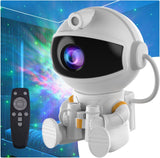 Astronaut Galaxy Projector Lamp – Modern Bedroom Decor Piece, 360 Rotating Star Light for Ceiling & Wall Ambiance