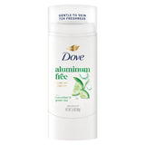 Dove Deodorant Stick Cucumber & Green Tea – Spa-Like Daily Wellness Routine for Sensitive Skin, Aluminum Free 72H Protection 2.4 oz