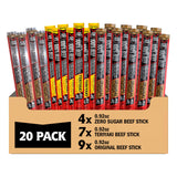 Jack Link's Original Zero Sugar Beef Sticks – Lunchbox Ready Protein Sticks for School Snack and Backpack Filling