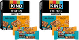 KIND Mini Bars – Stocking Stuffer and Care Package Snack, Holiday Gift Variety Pack 20 Count
