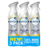 Febreze Air Mist Room Spray – Aromatherapy-Friendly Bedroom Freshener for Mindfulness and Relaxation Routine, Crisp Clean, 8.8oz, Pack of 3