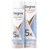 Degree 5X Dry Spray Antiperspirant – 96Hr Sweat Protection for Running Trails, Yoga Studios, and Gym Sessions