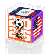 Soccer Themed Speed Cube – Holiday Stocking Stuffer for Football Lovers, Pocket Sized Brain Puzzle