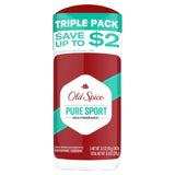 Old Spice Aluminum Free Deodorant for Men, High Endurance 3.4 oz, Travel Toiletry Stick for Camping and Outdoor Trips, Pack of 3
