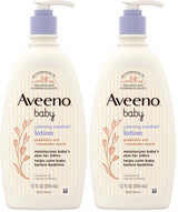 Aveeno Baby Calming Comfort Lotion – Pediatrician-Recommended Lotion for Kids' Bedtime Massage and Sensitive Skin Care