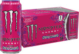 Monster Ultra Punk Punch Zero Sugar 16oz Cans Bulk Pack of 15 for Home Office Productivity and Long Work-from-Home Days