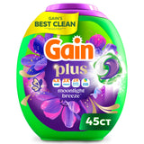 Gain Plus Flings Laundry Pods – Calming Moonlight Breeze for Wind Down Routine Bedding and Bath Towels