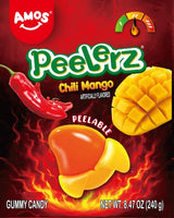 AMOS Peelerz Pineapple Gummy Candy – Parent-Approved Snack for Class Parties and Car Rides, 10 Pre-Portioned Packs per Box