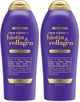 OGX Biotin & Collagen Volumizing Shampoo – Sulfate-Free Surfactants for Chemically Treated Hair, 25.4 fl oz