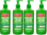 O'Keeffe's Fragrance-Free Body Lotion for Uncluttered Bath Counters, No-Fuss Hydration Pump