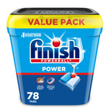 Finish Power Dishwasher Pods for Intentional Homes, No-Measuring Detergent for Less Counter Clutter