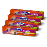 Hefty Slider Jumbo Storage Bags – Under-Bed Flat Storage for Linens and Out-of-Season Items, 2.5 Gallon Clear Minimalist Set of 24