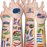 Awinmay World Cup 2026 Temporary Tattoos – Child-Safe Sports Party Favors for Boys and Girls Playdates