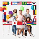 WorldFlagsCo 62x42.5 Inch World Flags Photo Booth Frame for Camping, Picnics, and Open-Air Sports Nights