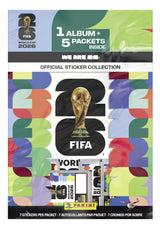 2026 Panini FIFA World Cup Album and Packs – Screen-Free Hobby for Playroom and Bedroom, Licensed Starter Set