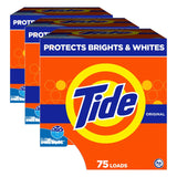 Tide Powder Laundry Detergent, Original Scent – Tough Stain Remover for Nursery Laundry and School Uniforms, 85 oz