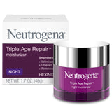 Neutrogena Triple Age Repair Moisturizer – Calming Nightly Self-Care Jar for Face and Neck Anti-Aging