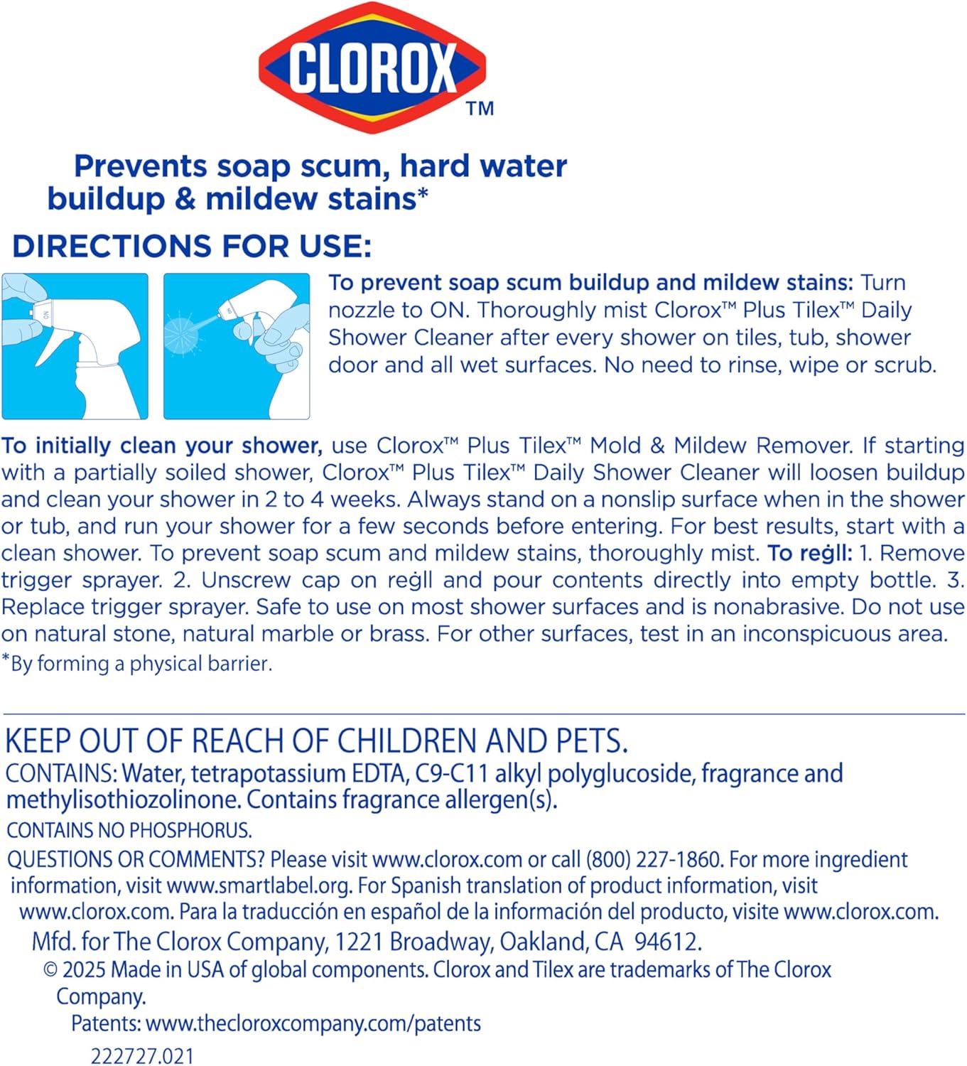 Tilex Daily Shower Cleaner – Time-Saving Bathroom Routine for Busy Professionals, No Scrubbing Needed