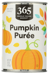 365 by Whole Foods Market Pumpkin Puree, Gentle Vegan Pumpkin for Sensitive Tummies and Easy Weeknight Family Dinners