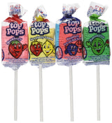 Taffy Pops Assorted Flavors 48ct – Bulk Taffy Lollipops for Kids' Birthday Party Favor Bags and Lunchbox Treats