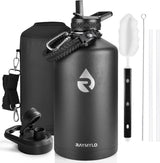 RAYMYLO Triple-Wall 128 oz Motivational Water Bottle – Stay Hydrated Through Every Workout and Recovery Day