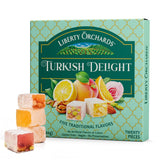 Liberty Orchards Turkish Delight – Guilt-Free Chewy Candy for Self-Care Snack Ritual, Low-Calorie Vegan Treat for Mindful Indulgence