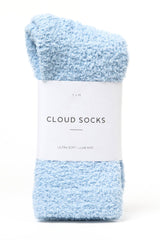 Unboxme Gifts Warm & Cozy Cloud Sock – High-End Cozy Gift with Designer Packaging, Stone Cloud & Blue