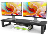 WESTREE Dual Monitor Riser Stand – Clutter-Free Desk Organizer for Hybrid Work and Deep Focus Sessions