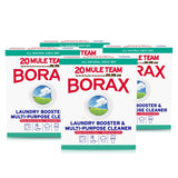 Borax 20 Mule Team Laundry Booster 65 Oz Bulk 4-Pack – Time-Saving Hard Water Softener for Working Families