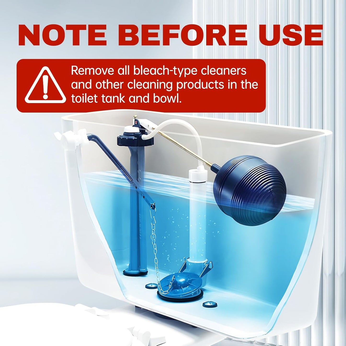 Vacplus Toilet Tank Cleaner - 6 Pack Hands-Free Tablets That Free Up Your Weekly Cleaning Schedule