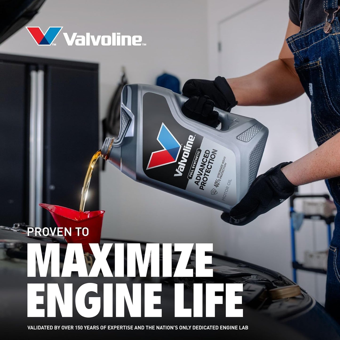 Valvoline Advanced Full Synthetic SAE 0W-20 Motor Oil 5 QT – Portable Jug for Driveway and Carport Service in Any Weather